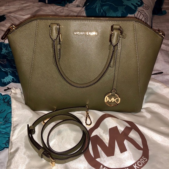Michael Kors Bags | New Michael Kors Large Olive Green Bag | Poshmark